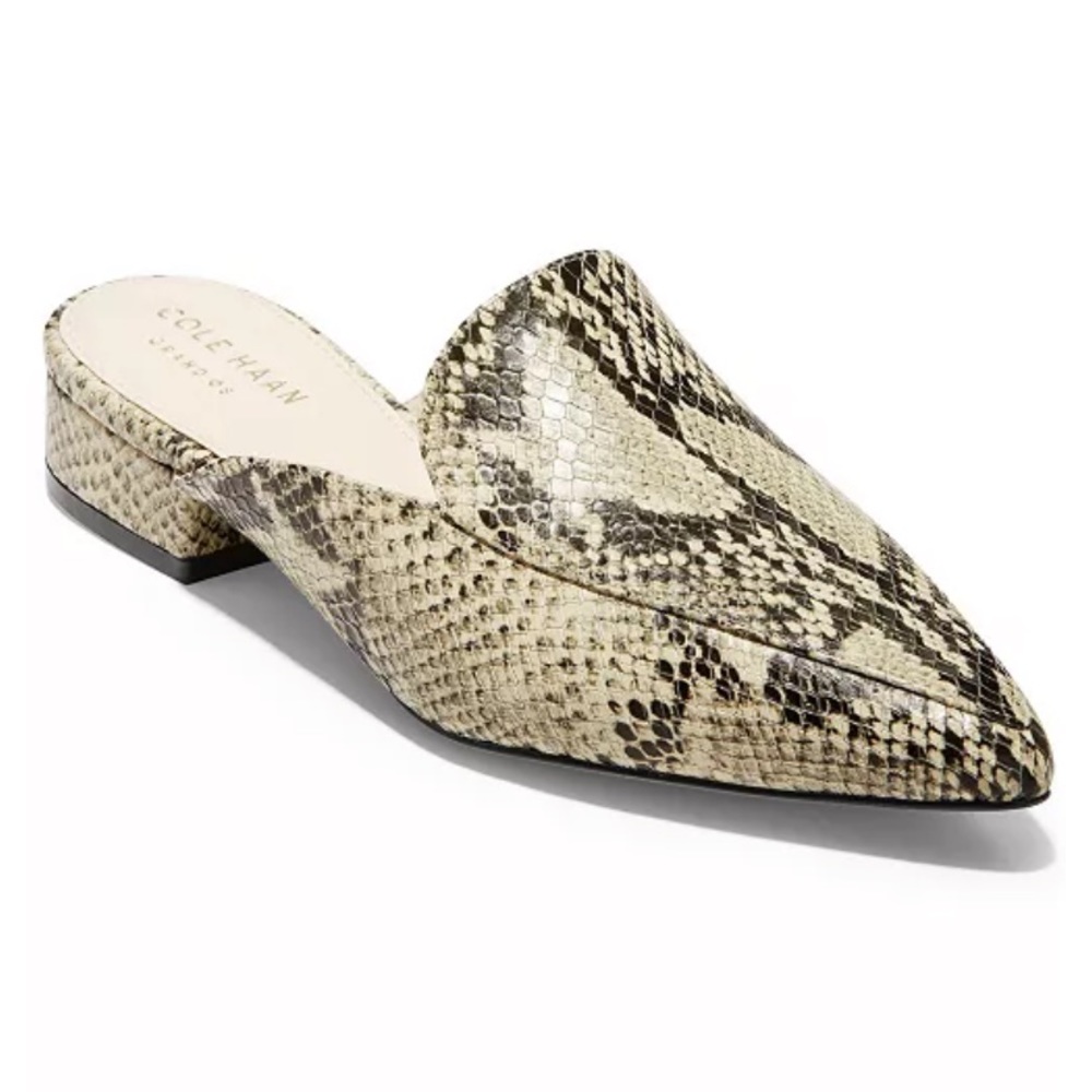 Coke Haan Mules in Multi Plaid Haircalf